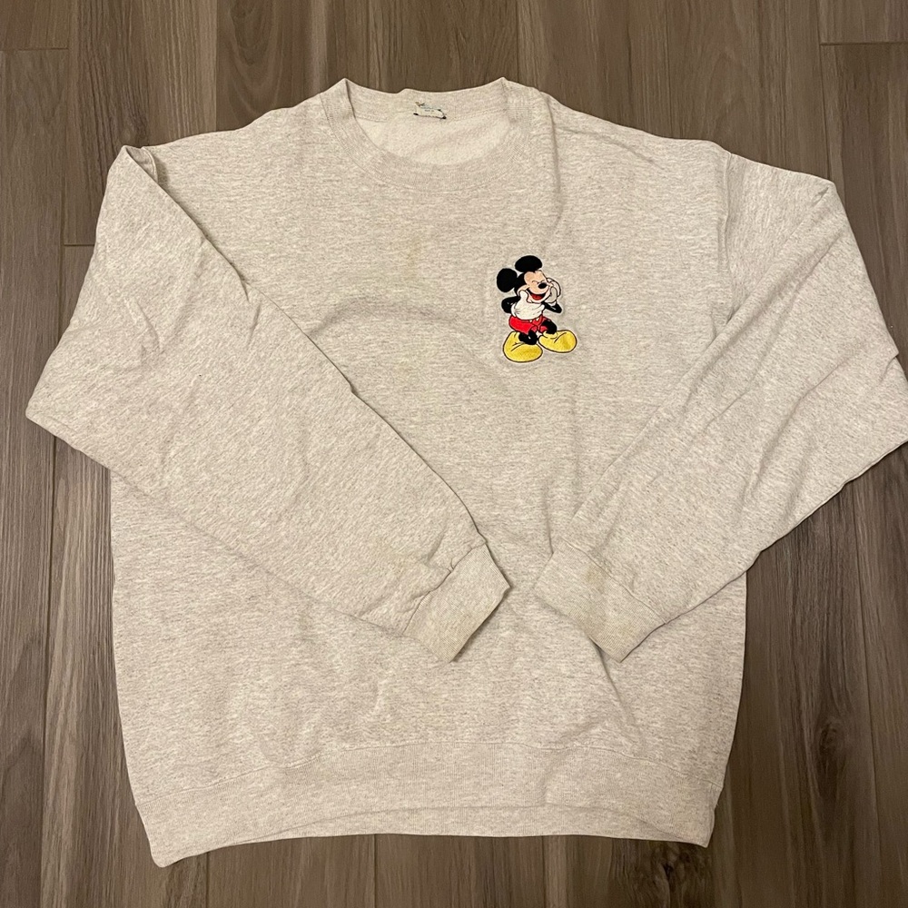 Gray Mickey Mouse Sweater